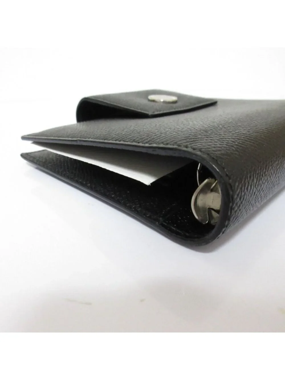 Bvlgari Bulgari Leather Planner Cover System Black Ring